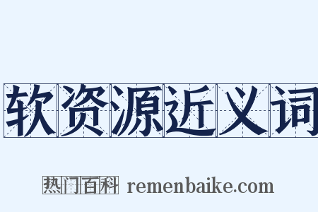 软资源近义词是什么意思的图片